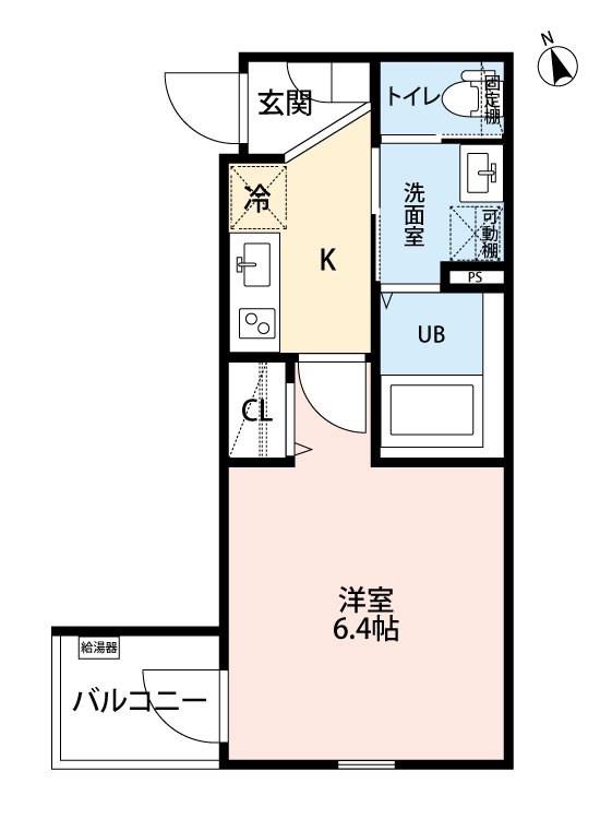 ROBOT HOME 新守山(1K/2階)の間取り写真