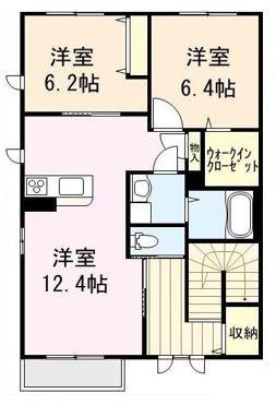 OR COMFORT II(2LDK/2階)の間取り写真