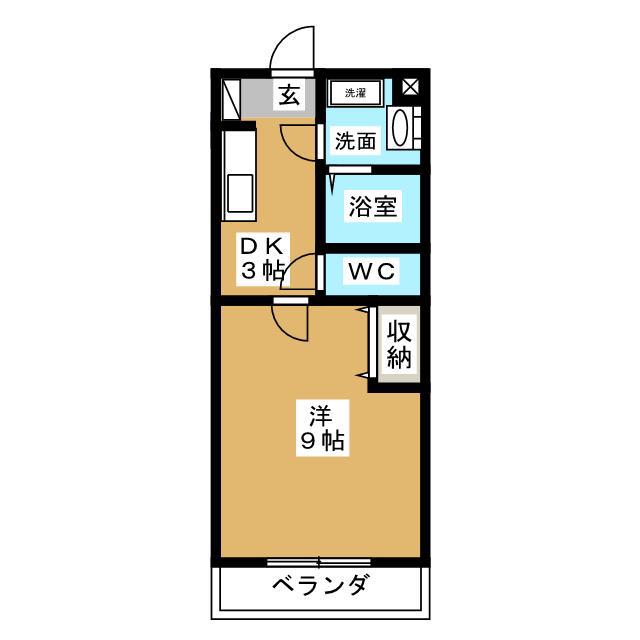 BRANCHE(1K/4階)の間取り写真