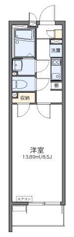 レオネクスト港北(1K/2階)の間取り写真