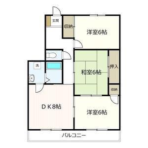 ベルエポックOGAWA(3LDK/4階)の間取り写真
