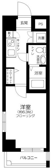 ステージファースト大森駅前(1K/11階)の間取り写真