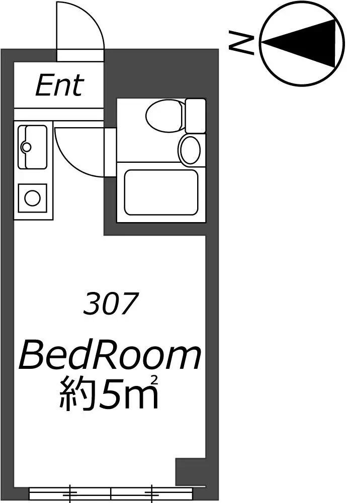クロノス北小岩(ワンルーム/3階)の間取り写真