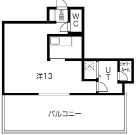 南船場BRICK(ワンルーム/9階)の間取り写真