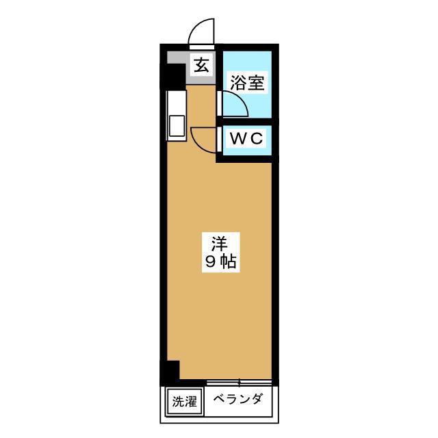 KFコート(ワンルーム/1階)の間取り写真