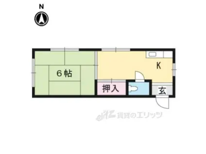 リッチモンド岡崎(1K/2階)の間取り写真