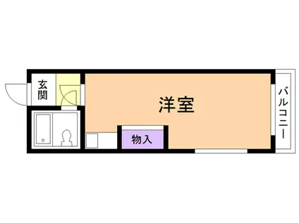 コーポあなやま(ワンルーム/3階)の間取り写真