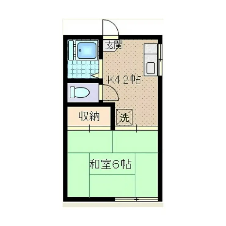 コーポ北加瀬 1階階 間取り