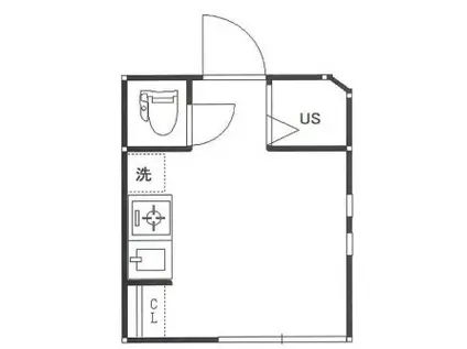 アーバンプレイス新大塚II(ワンルーム/1階)の間取り写真
