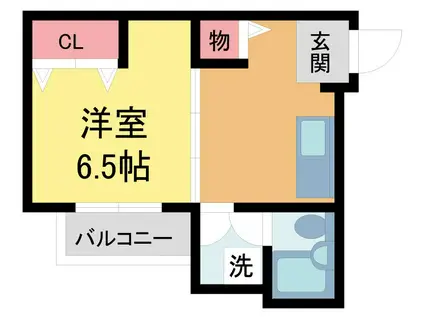 ハイツヤマトII(1DK/2階)の間取り写真