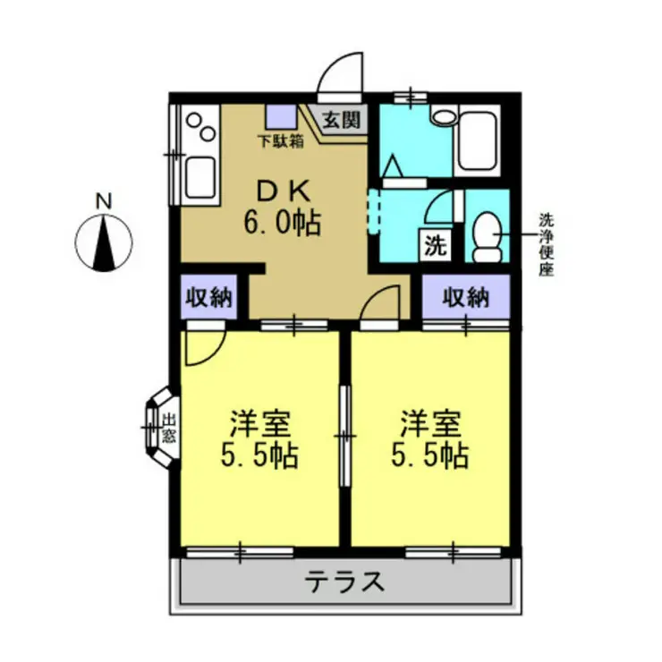 メゾン田中 1階階 間取り