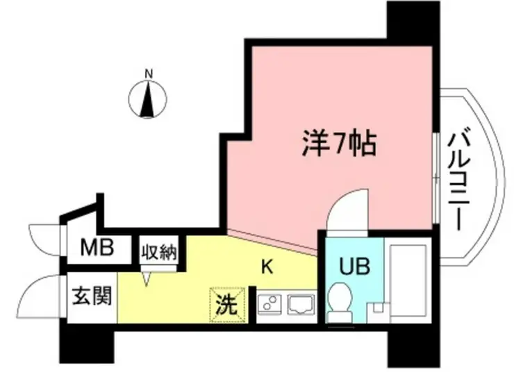 スカイコート下高井戸 7階階 間取り