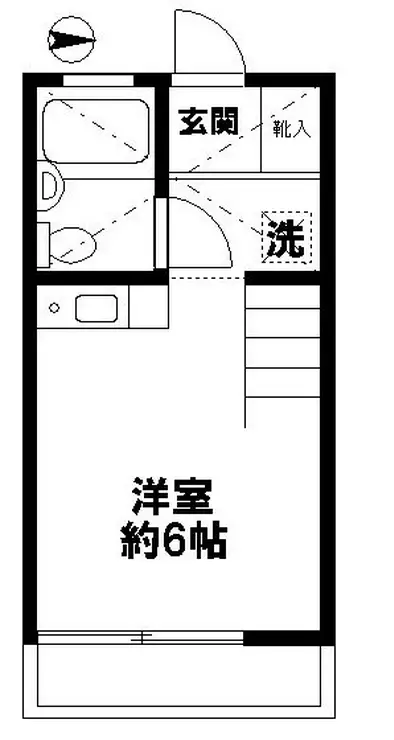 ビーンズ国立 2階階 間取り