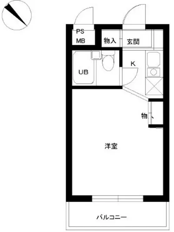 スカイコート淵野辺第3 4階階 間取り