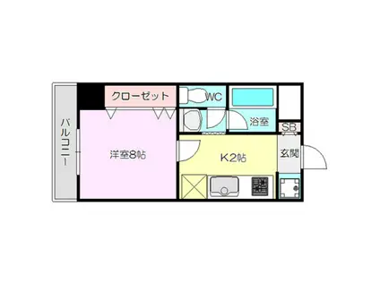 サンフラッツ新大阪別館(1K/6階)の間取り写真