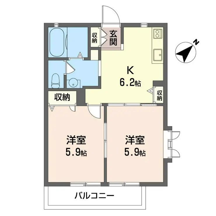 リリーヒル 2階階 間取り