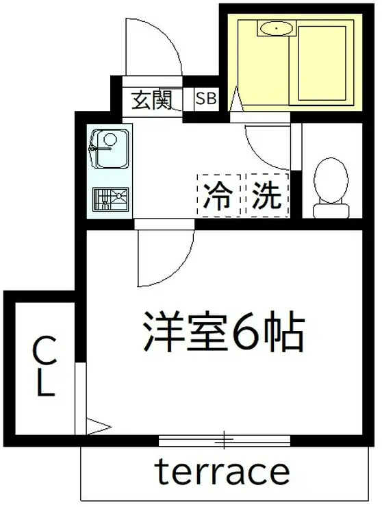 クレアシオン永福 1階階 間取り