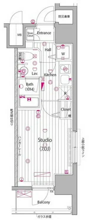 ガーラ・プレシャス代々木上原 8階階 間取り