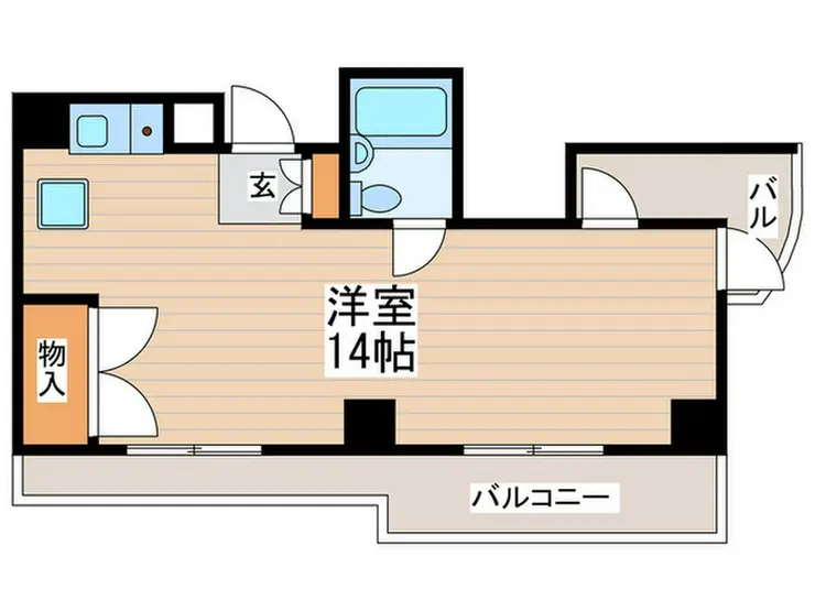 立川パレス527 4階階 間取り