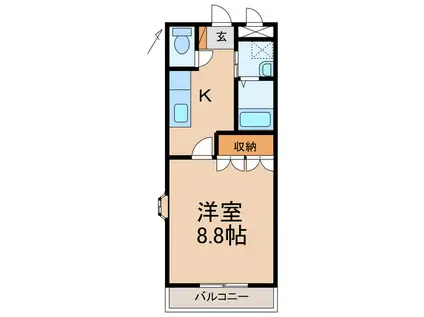 アンジェラ(1K/2階)の間取り写真