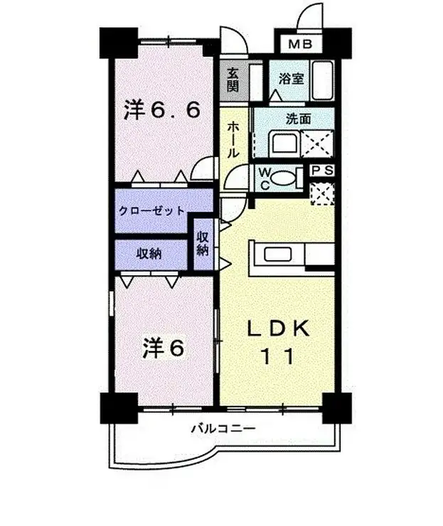 グランドプレステージ熊谷 3階階 間取り