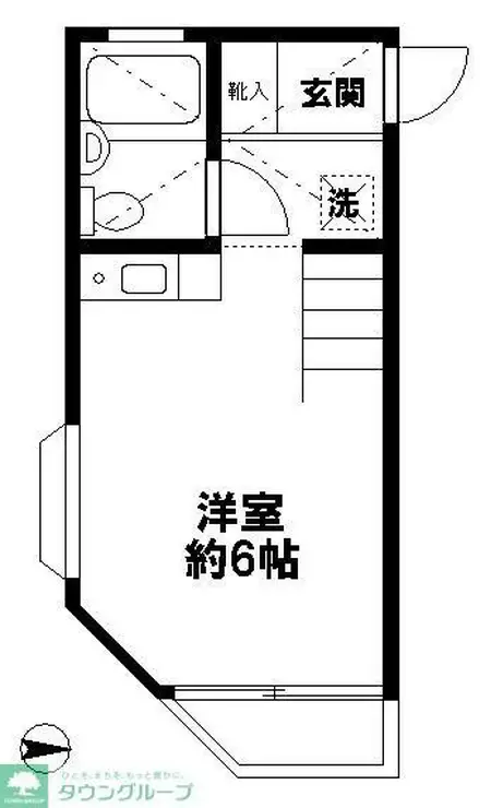 ビーンズ国立 2階階 間取り