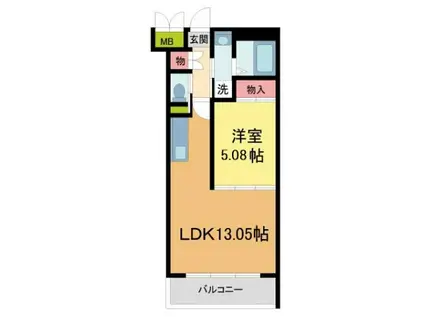 プレジオ西宮今津(1LDK/5階)の間取り写真