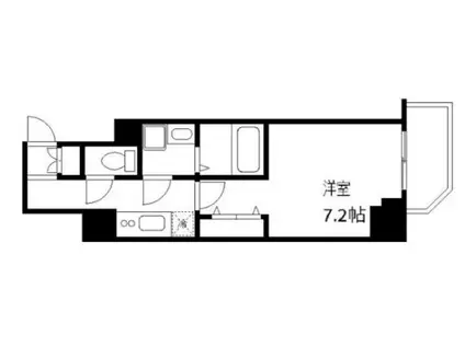 ジェノヴィア田端IIIグリーンヴェール(1K/2階)の間取り写真