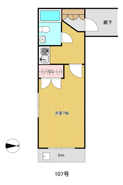 リベルテ南馬込 3階階 間取り
