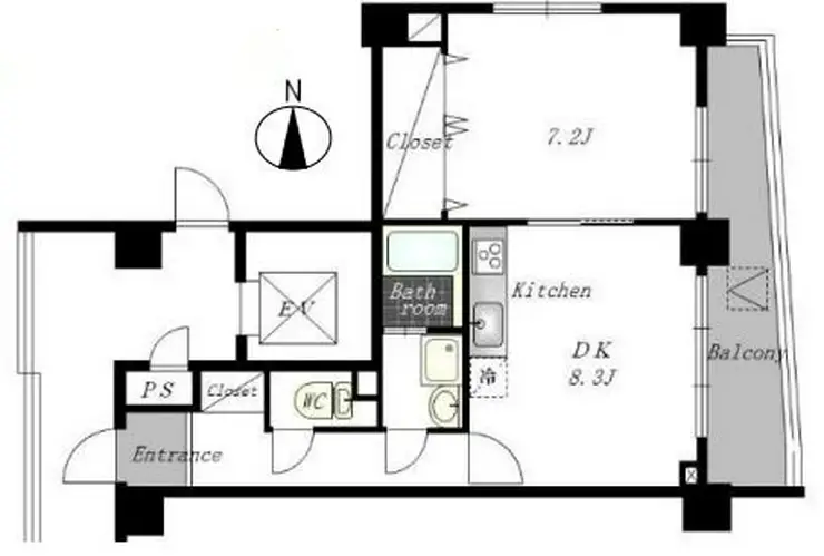 マーサ・プレアマール 4階階 間取り