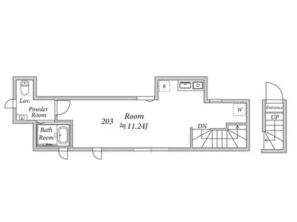 ATTIC OTSUKA(ワンルーム/2階)の間取り写真