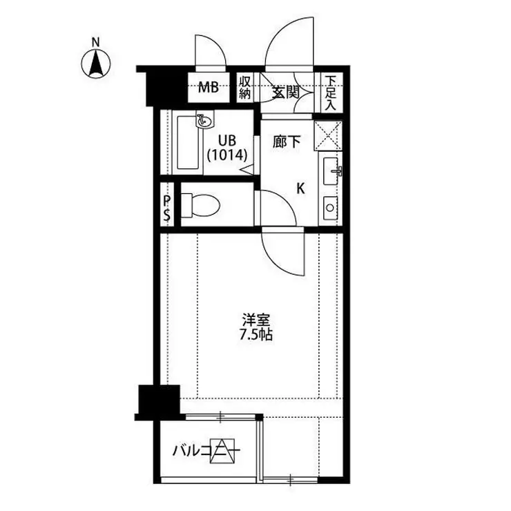 プレール新宿落合 6階階 間取り