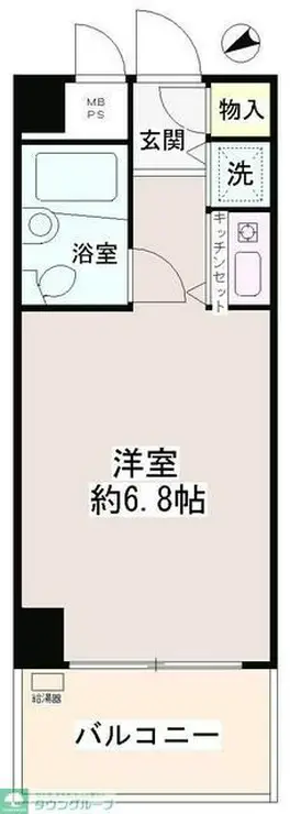 マートルコート東中野 3階階 間取り