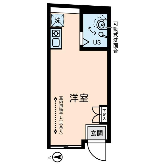 第2ソーポ(ワンルーム/3階)の間取り写真