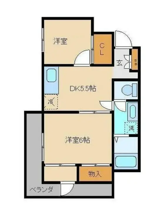 梅影ハイツ 3階階 間取り