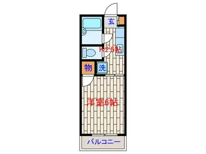 エトアール・メゾン(1K/2階)の間取り写真