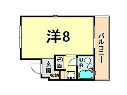 パレ・ラフィネ甲子園口(ワンルーム/3階)の間取り写真