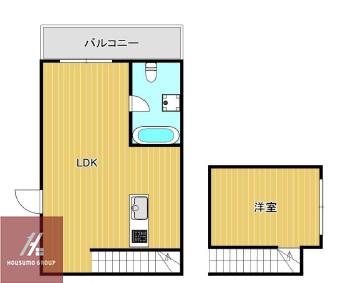 是空 JYUSO(1LDK/6階)の間取り写真