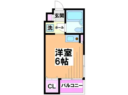 シーズ西横浜(ワンルーム/8階)の間取り写真