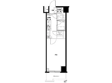 ルーブル南馬込参番館(1K/7階)の間取り写真