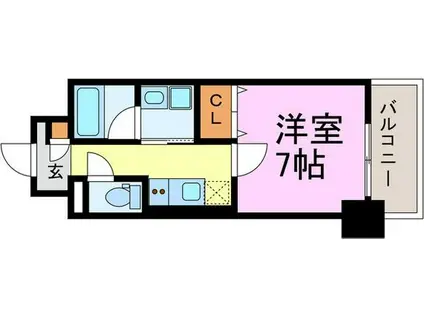 RAFFLE OZONEII -サウス GARDEN-(1K/4階)の間取り写真