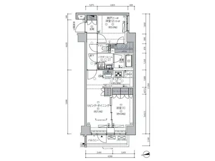 セジョリ東向島(1SLDK/3階)の間取り写真