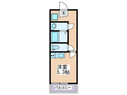 PERFECT LIFE九条 (ワンルーム/9階)の間取り写真