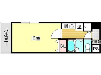 パインストン今泉(1K/7階)の間取り写真