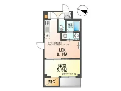 CHARME・TOIT(1LDK/2階)の間取り写真