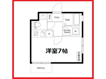 セレス北千住(ワンルーム/3階)の間取り写真
