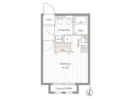 ZESTY豪徳寺(ワンルーム/3階)の間取り写真