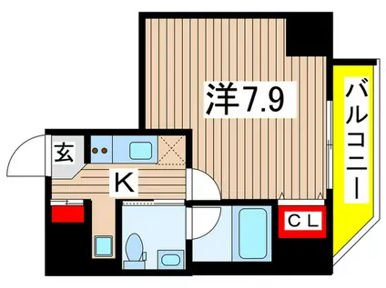 BLANCEMORISHITA(1K/7階)の間取り写真