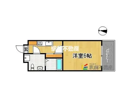 グランドサヴォイ(1K/5階)の間取り写真