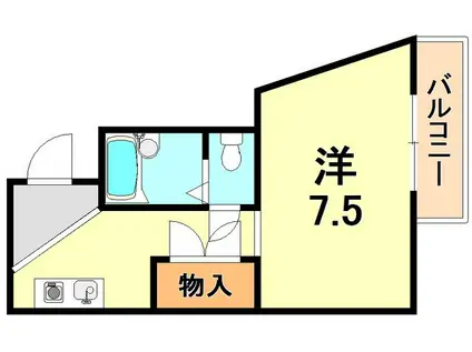アールヴィラージュ(1K/4階)の間取り写真